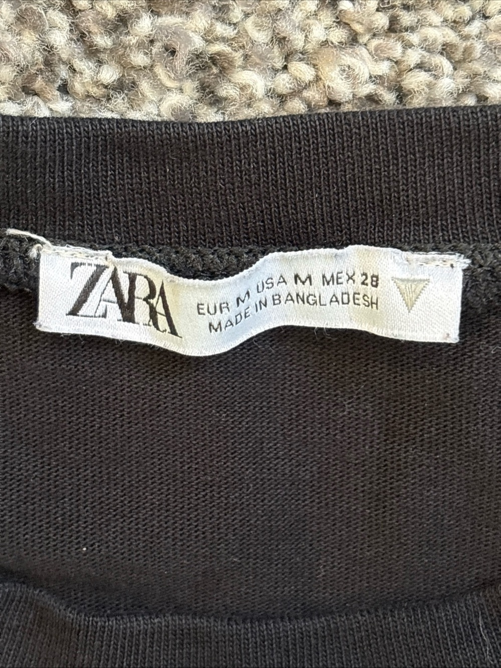 Zara Women’s Cap Sleeve Black Shirt Cropped Size Medium Casual Chic - Picture 5 of 7